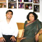 Gaurav Tekriwal with Shankuntala Devi