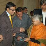 Gaurav Tekriwal with Sheila Dixit